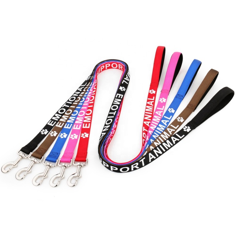 Service Dog Leash Manufacturer - OEM Custom Silk Printed Nylon