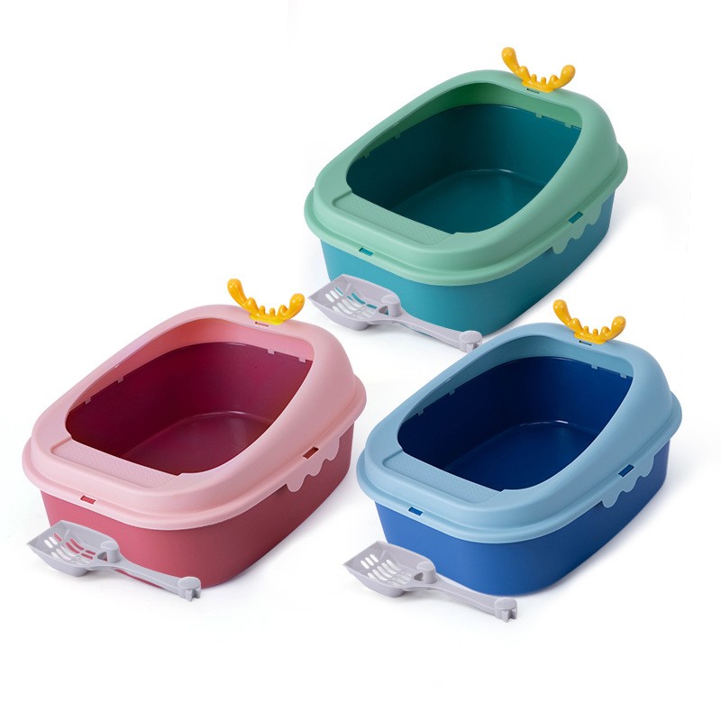 Cat Toilet Supplier - Semi-enclosed Anti-splash Large Capacity