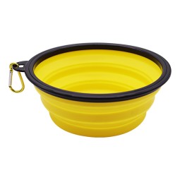 狗碗厂家-迷彩硅胶喂食器折叠