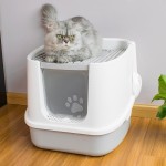 猫砂盆厂家-灰色PP塑料易清洁