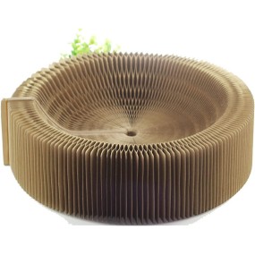Cat Scratch Pad Supplier - Foldable Corrugated Cardboard Spring