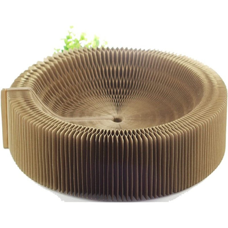 Cat Scratch Pad Supplier - Foldable Corrugated Cardboard Spring