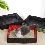 猫砂盆供应商-牛津布便携防水折叠