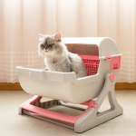 猫厕所供应商-塑料折叠半自动可拆