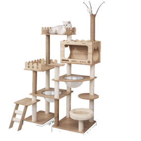Cat Scratching Board Supplier - Customizable Wooden Climbing Toy
