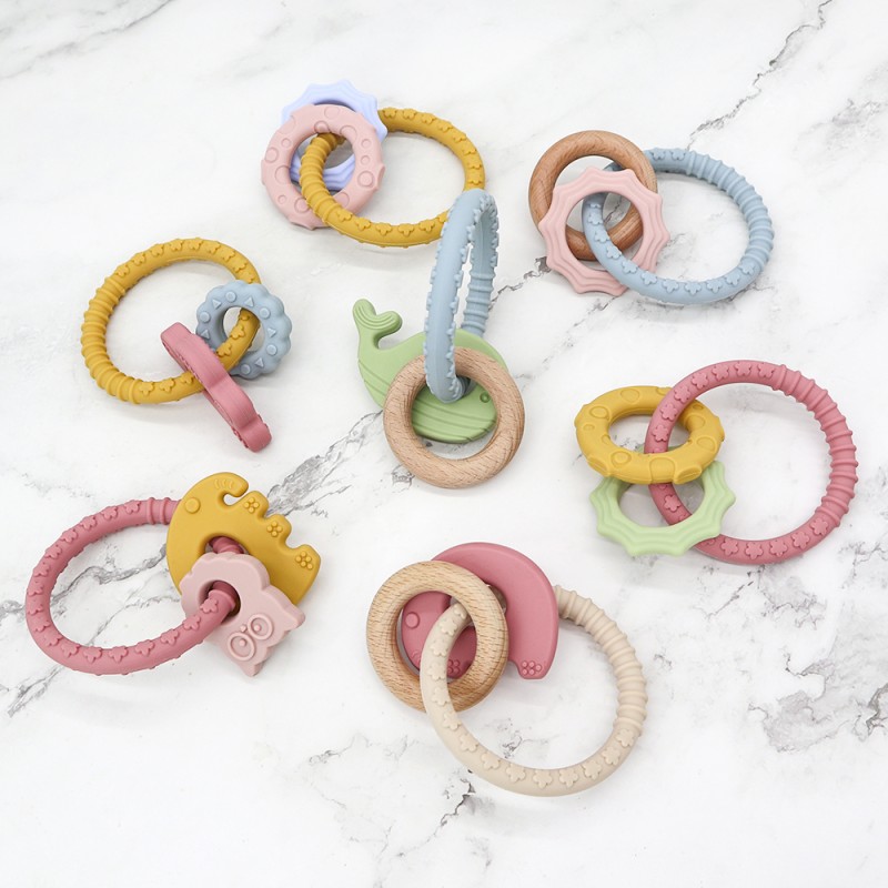 Baby Teether Factory - OEM Animal Bracelet Rattle Chew