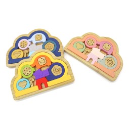 蒙特梭利玩具厂家-防BPA 3D拼图教育
