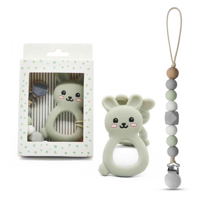 Baby Teethers Factory - OEM Natural Rubber Ring Bunny