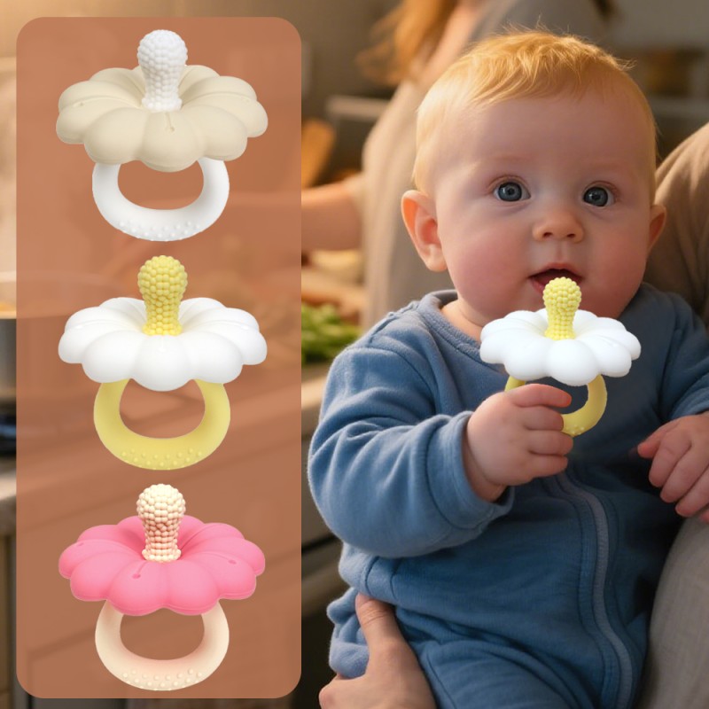 Baby Teether Factory - OEM Flower Soother BPA Free
