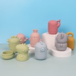硅胶浴玩具生产商-动物造型喷水器