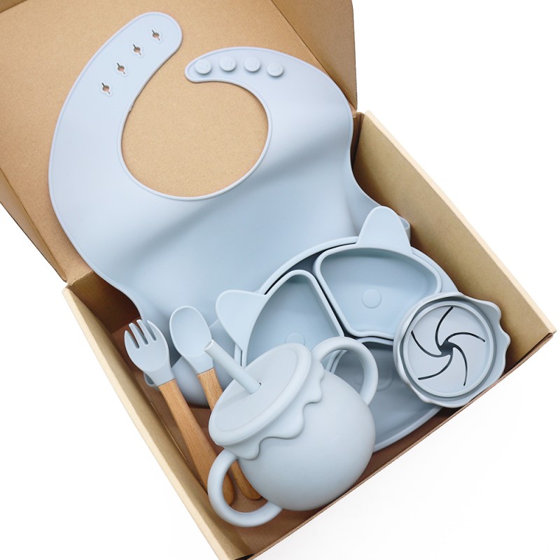 Baby Eating Set Factory - OEM BPA Free Suction Bowl LED