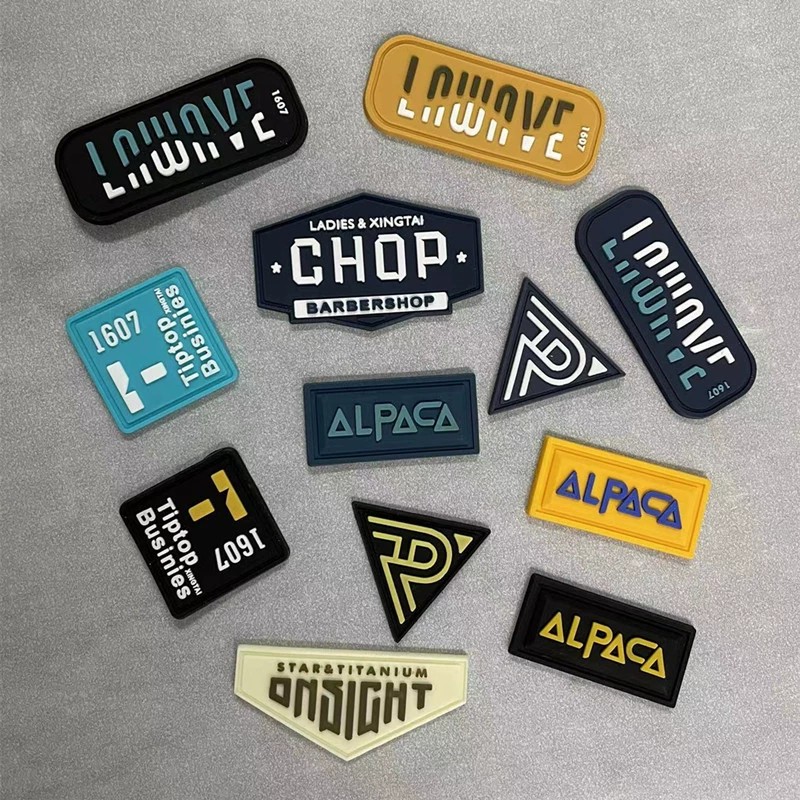 3D Rubber Label Supplier - Free Own logo Design Embossed