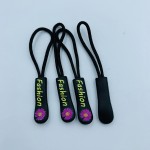拉链滑头供应商-定制LOGO哑黑包配件
