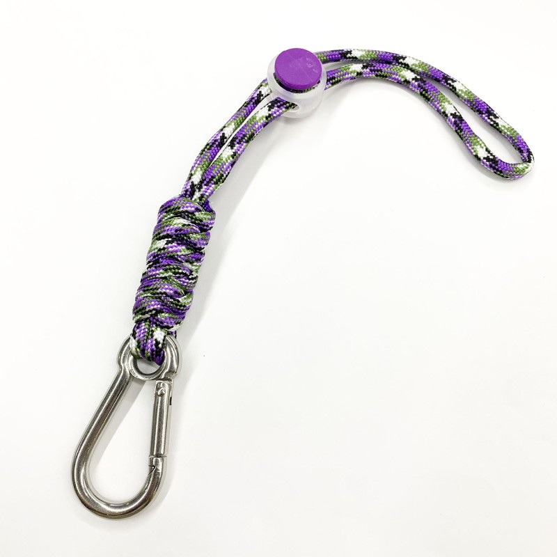 Hand Lanyard Supplier - Adjustable Short Metal Carabiner