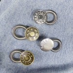 腰围钮扣厂家-金属弹簧可拆免缝