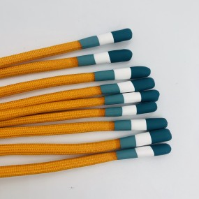 Round Shoelaces Supplier - Custom Logo Polyester Cord Silicone Tip