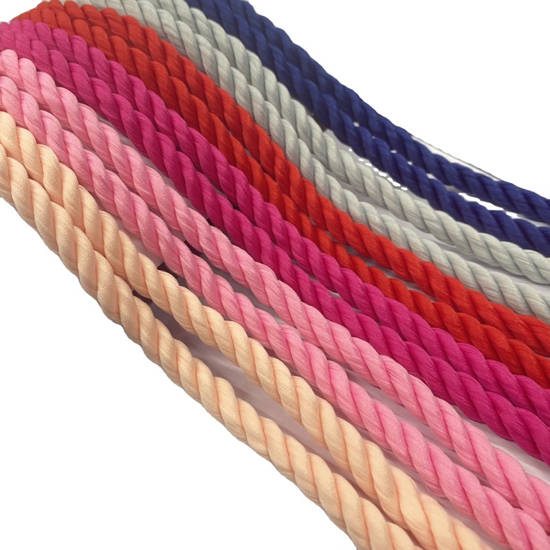 Cotton Shoelaces Factory - Customized 7mm Round Thick Twisted
