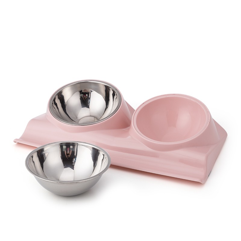 Dog Bowl Factory - OEM Anti-slip Tilt Double Bowl