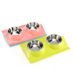 Pet Bowl Manufacturer - OEM Stainless Steel Tilted Double