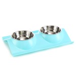Pet Bowl Manufacturer - OEM Stainless Steel Tilted Double