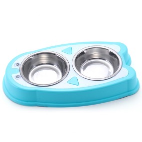 Pet Bowl Manufacturer - OEM Cute Penguin Shape Double