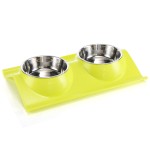 Pet Bowl Manufacturer - OEM Stainless Steel Tilted Double