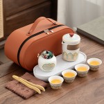 陶瓷茶具厂家-5件中式陶瓷