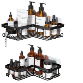 Bathroom Organizer Supplier - Wall Mount Triangle Metal Hooks