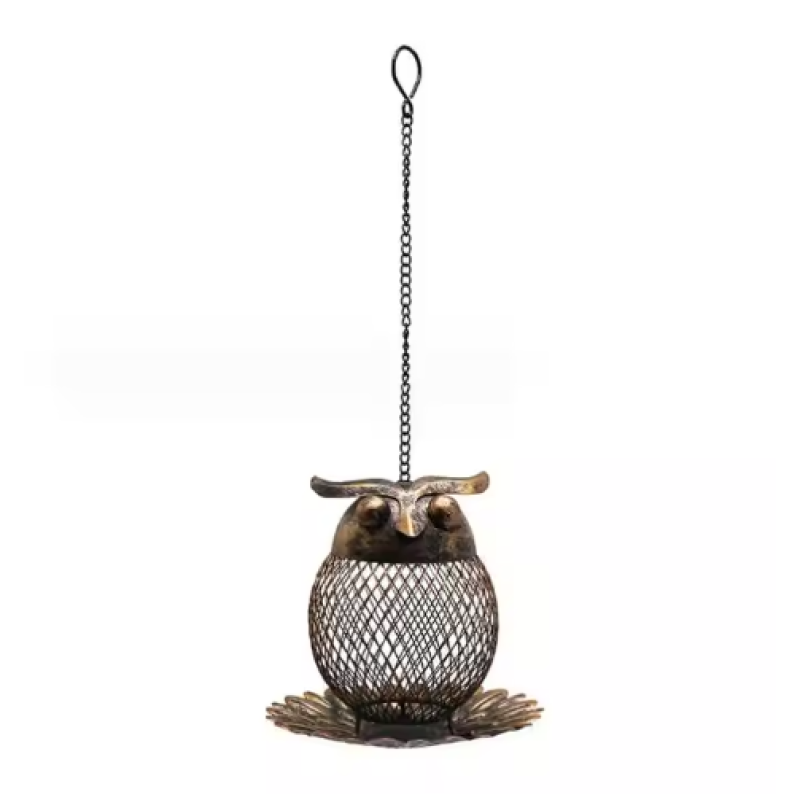 Bird Feeder Supplier - Large Capacity Hanging Metal Owl