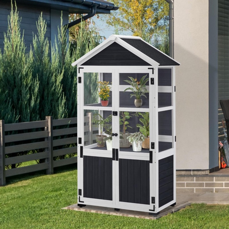 Rustic Planter Factory - Balcony Plant Stand Vegetable Box Greenhouse