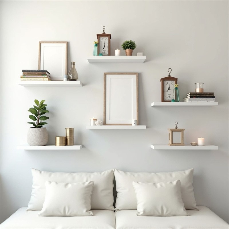 Wall Mounted Cabinet Manufacturer - Storage Shelves Library Floating Shoe