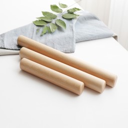 木制擀面杖厂家-环保天然面粉烘焙工具