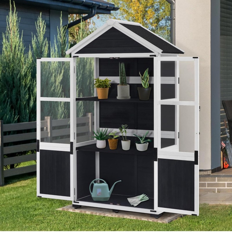 Fold Down Furniture Supplier - Garden Pots Plants Stand Chinese Greenhouse