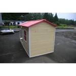 木制游戏屋供应商-现代花园户外儿童玩具