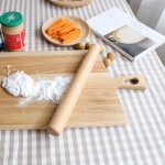 木制擀面杖厂家-环保天然面粉烘焙工具