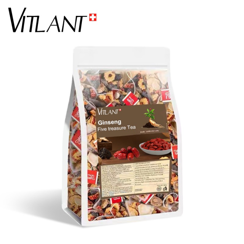 Men's Health Tea Supplier - Ginseng Goji Berry Plant Extract Bagged Form