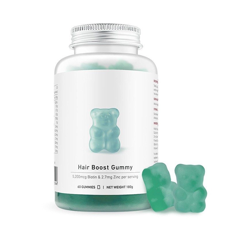Bear Gummy Candies Factory - Food Grade Vitamins Improved Hair Health