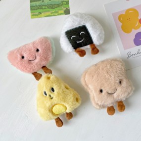 Pet Plush Toy Manufacturer - OEM Poached Egg Bread Squeaky