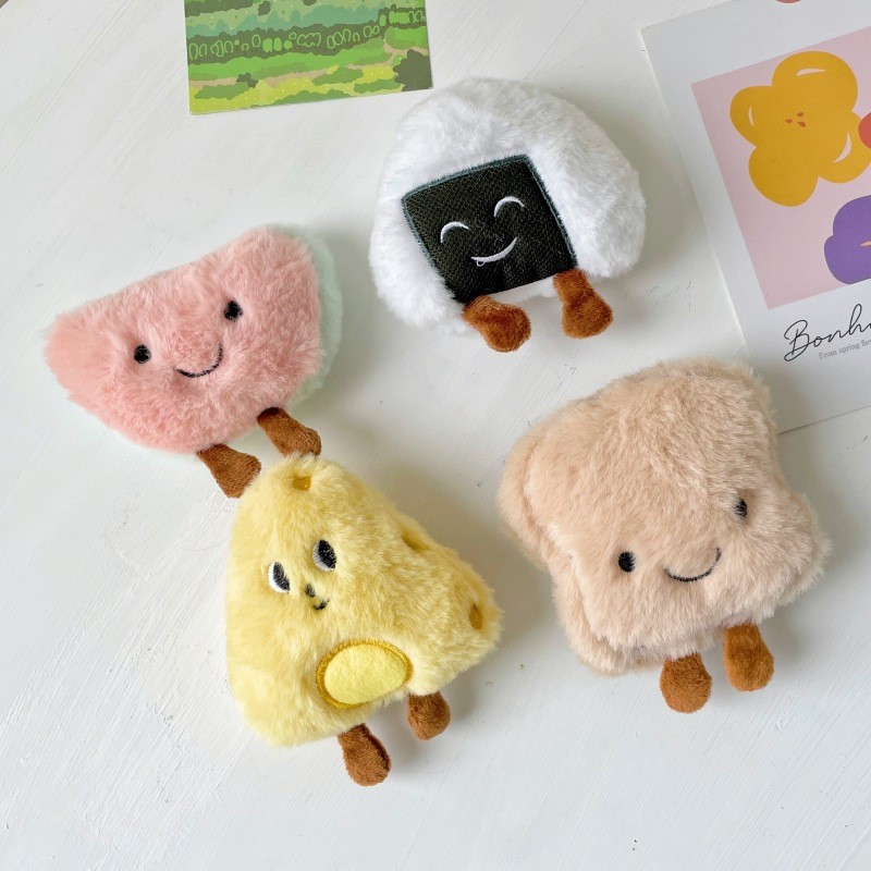 Pet Plush Toy Manufacturer - OEM Poached Egg Bread Squeaky