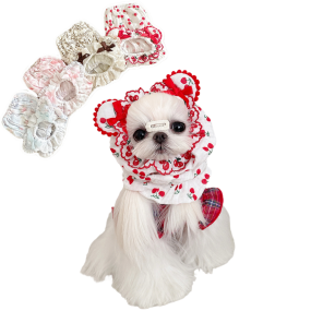 Pet Headgear Manufacturer - OEM Cotton Lace Bear Ear