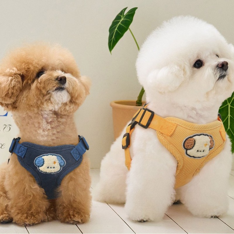 Dog Harness Set Factory - OEM Cute Bear Adjustable Breathable