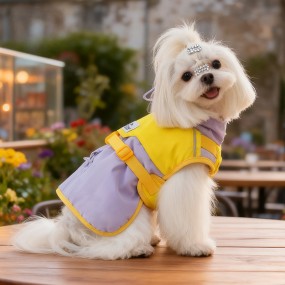 狗外套生产商-寒冷天气高领可调