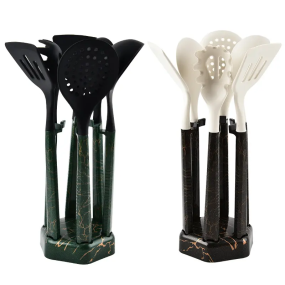 Kitchen Utensils Set Supplier - Hot Sale Silicone PP Non-Stick Spatula Rack