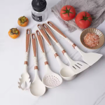 烹饪用具套装供应商-旋转储物架不粘铲