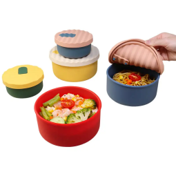 硅胶食品容器供应商-环保微波炉安全披萨盒