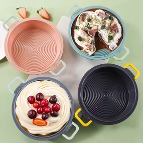 Silicone Baking Pan Manufacturer - Heat Resistant Cheese Cake Mold Air Fryer