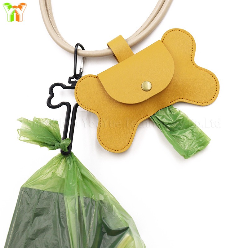 Poop Bag Dispenser Supplier - Multicolor PU Leather Outdoor Travel Pet