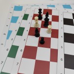 儿童象棋套装厂家-便携PU皮革42厘米比赛旗