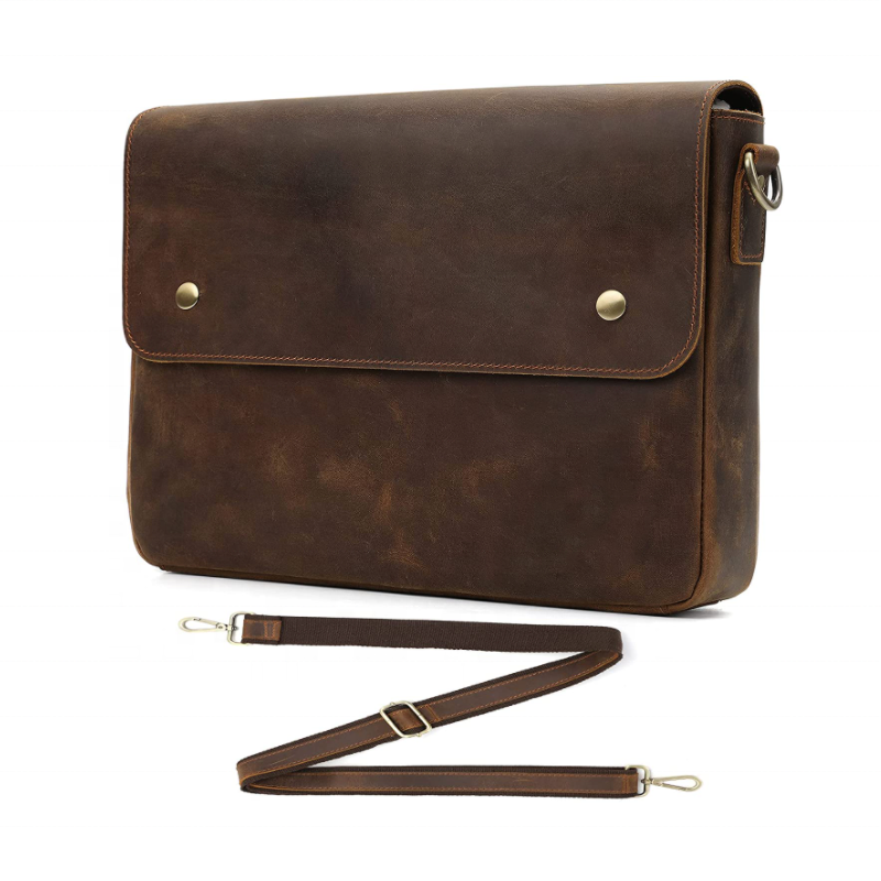 Portfolio Folder Supplier - YY Vintage Leather A4 File Case Document Pocket