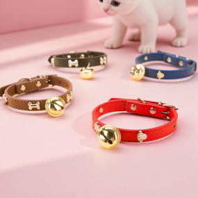 PU Pet Collar Supplier - Wholesale Fashionable High Quality Anti-lost Decoration